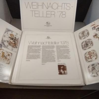 Vintage 1978 Hutschenreuther Weihnachtsteller Plate with Original Box