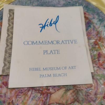 'Flower Girl of Provence' by Edna Hibel Commemorative Plate with Box- Approx 13" in Diameter