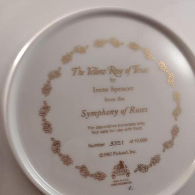 Pair of Collector's Plates Female and Floral Designs- Original Boxes Included