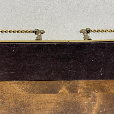 Late 20th Century Hollywood Regency Stylebuilt Rope Tassel Glass Vanity Tray