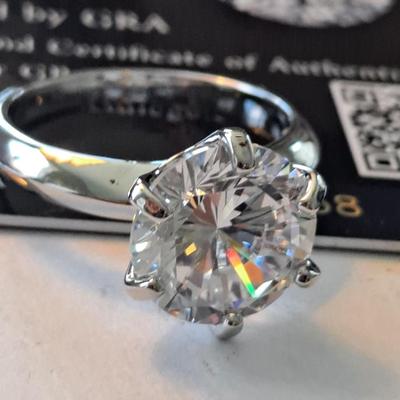 GRA CERTIFIED MOISSANITE RING