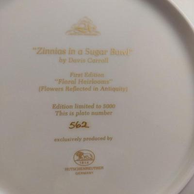 Davis Carroll's 'Floral Heirlooms' Limited Edition Collector's Plates- Set of Four