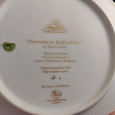 Davis Carroll's 'Floral Heirlooms' Limited Edition Collector's Plates- Set of Four