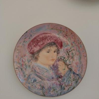 Collection of Edna Hibel Collector's Plates- Set of Four