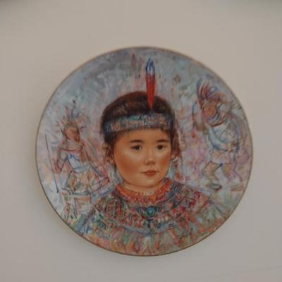 Collection of Edna Hibel Collector's Plates- Set of Four