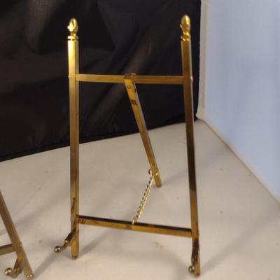 Metal Easel Style Table Top Plate Stands- Set of Four