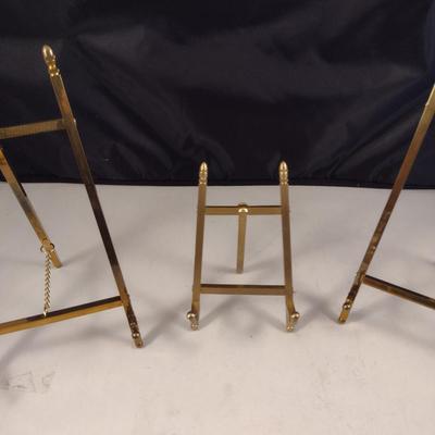 Metal Easel Style Table Top Plate Stands- Set of Four