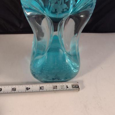 Clear Glass/Crystal Decanter with Stopper- Approx 12" Tall