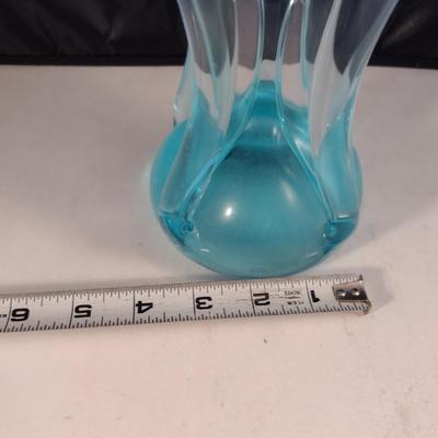 Clear Glass/Crystal Decanter with Stopper- Approx 11" Tall