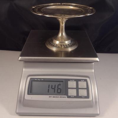 Sterling Silver Pedestal Candy Dish- Approx Total Weight 146 Grams