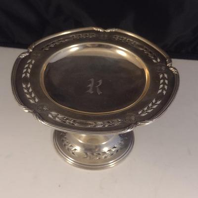 Sterling Silver Pedestal Candy Dish- Approx Total Weight 146 Grams