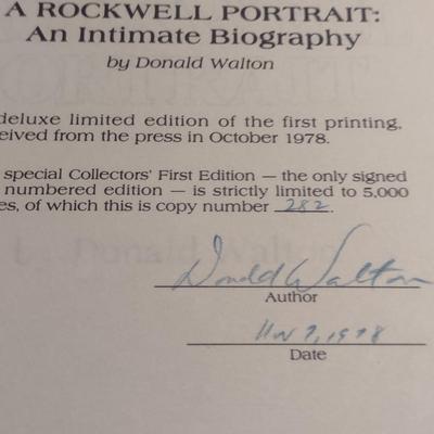 'A Rockwell Portrait: An Intimate Biography' by Donald Walton- Limited Edition, Signed by Author (Choice A)
