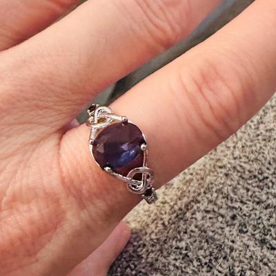 Radiant Purple Fashion Ring