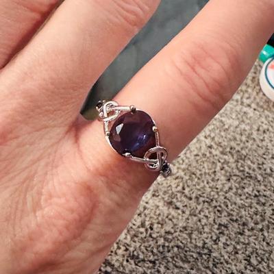 Radiant Purple Fashion Ring