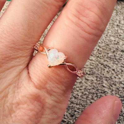 Sweet Heart Shaped Fashion Ring