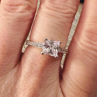 Gorgeous Princess Cut Fashion Ring