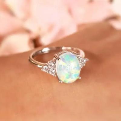 Elegant Vintage Style Opal Fashion Ring