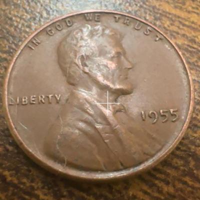 1955 Lincoln Wheat Circulated Penny