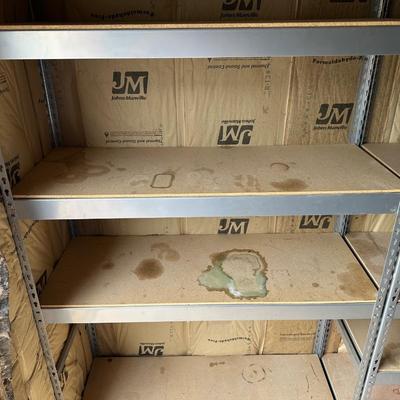 HEAVY DUTY STORAGE SHELF WITH WOOD SHELVES