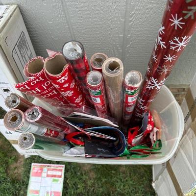 42" HOLIDAY NUTCRACKER, 4 FT LIT TREE AND GIFT WRAPPING SUPPLIES