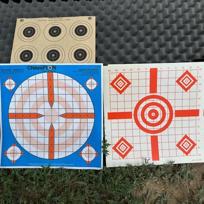 HARD SIDED GUN CASE, GUN REST, EYES AND HEARING PROTECTION, TARGETS AND GAME CALLS