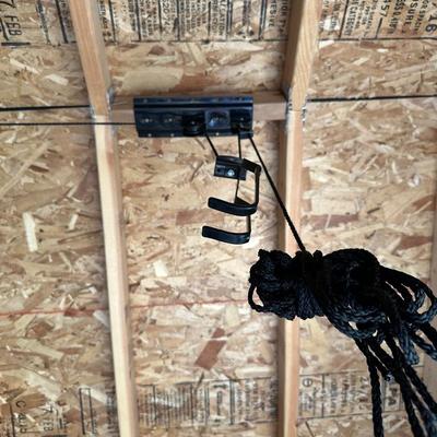 2 BIKE LIFTS/HOISTS FOR EASY STORAGE