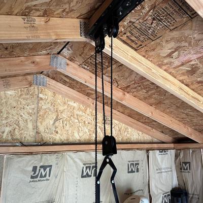 2 BIKE LIFTS/HOISTS FOR EASY STORAGE