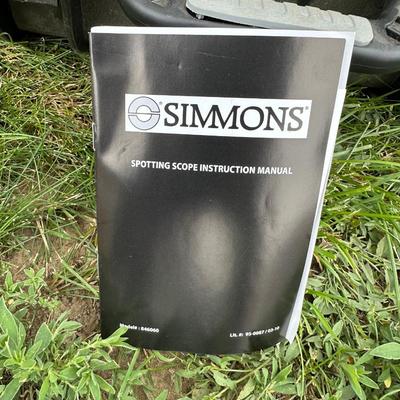 SIMMONS SPOTTING SCOPE WITH TRIPOD AND HARD SIDED CARRY CASE