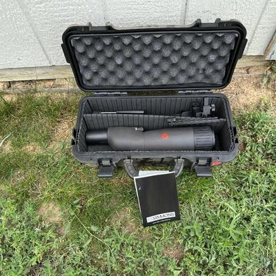 SIMMONS SPOTTING SCOPE WITH TRIPOD AND HARD SIDED CARRY CASE