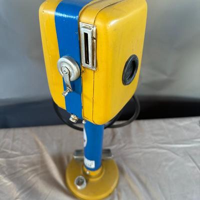 Handmade Tin Gilmore Gasoline Red Lion Model Bank - Gas Station - Air Compressor