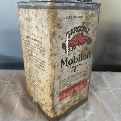 Antique Mobiloil "E" - Gargoyle Oil Can