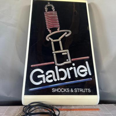 Gabriel Shocks & Struts Hanging Neon Sign