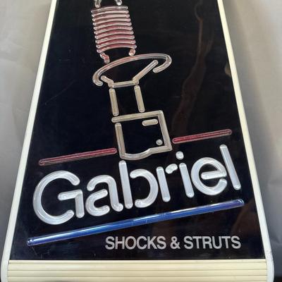 Gabriel Shocks & Struts Hanging Neon Sign