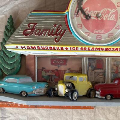 Vintage Coca-Cola Family Drive In - Wall Clock 1950s