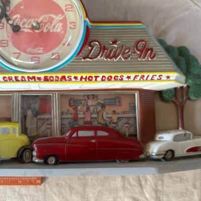 Vintage Coca-Cola Family Drive In - Wall Clock 1950s