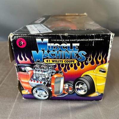 Muscle Machines - '41 Willys Coupe 1:18 Die Cast Collectible Car