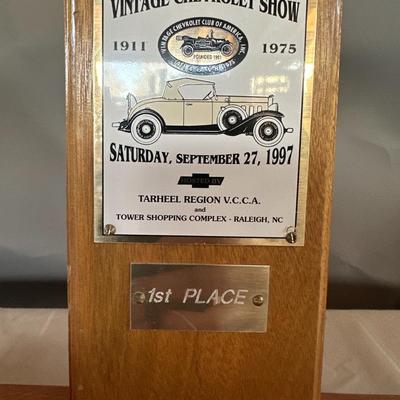 Nineteenth Annual Vintage Chevrolet Show - 1st Place Trophy - 1997