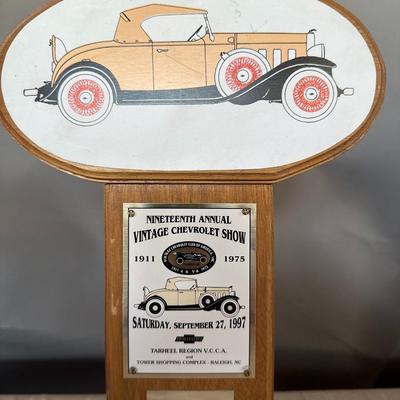 Nineteenth Annual Vintage Chevrolet Show - 1st Place Trophy - 1997