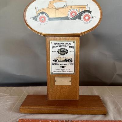Nineteenth Annual Vintage Chevrolet Show - 1st Place Trophy - 1997