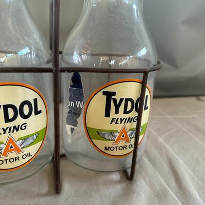 Set of Two (2) Tydol Flying Motor Oil Bottles