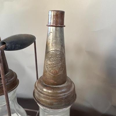 Set of Two (2) Tydol Flying Motor Oil Bottles
