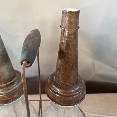 Set of Two (2) Tydol Flying Motor Oil Bottles