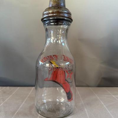Texaco "Fire Chief" Motor Oil Antique Glass Bottle