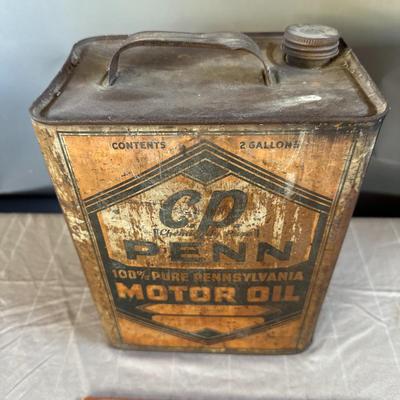 Antique CP Penn Motor Oil Can