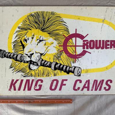 Crower "King of Cams" Metal Sign