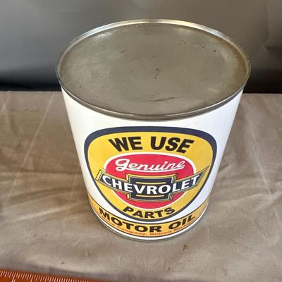Vintage Chevrolet Motor Oil Can