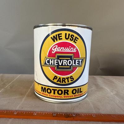 Vintage Chevrolet Motor Oil Can