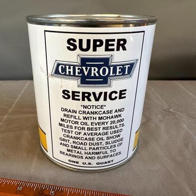 Vintage Chevrolet Motor Oil Can