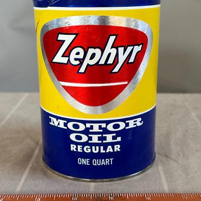 Zephyr Motor Oil 1QT Oil Can/Coin Bank