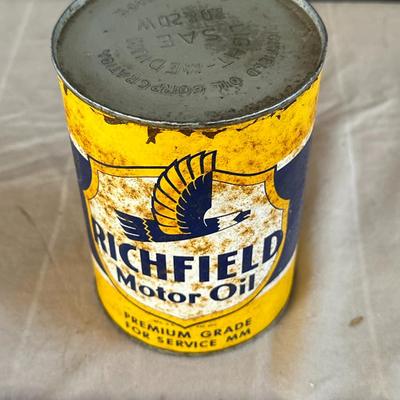 Antique Richfield Motor Oil Can